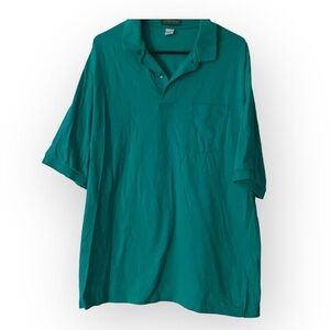 Outer‎ Banks Polo Shirt Size XL Mens Pull Over Green  Three Button Pocket